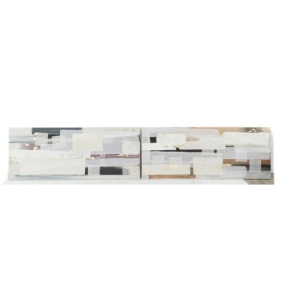 Πίνακας DKD Home Decor 150 x 3,5 x 60 cm Αφηρημένο Σύγχρονη (x2)