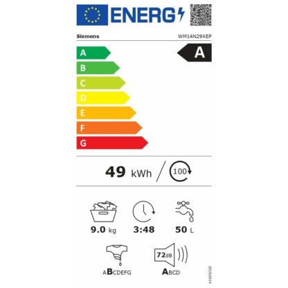 Πλυντήριο ρούχων Siemens AG WM12N265ES 60 cm 1200 rpm 8 kg