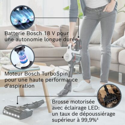 Ηλεκτρική σκούπα BOSCH BBS711W Λευκό Μαύρο