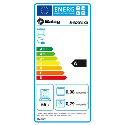 Φούρνος Πολλαπλών Χρήσεων Balay 3HB2031X0 66 L 3300W 66 L 50 W