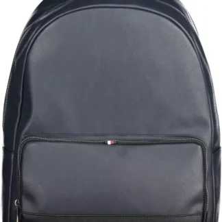 Tommy Hilfiger Black Polyester Men Backpack