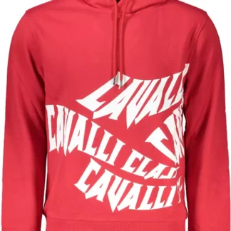 Cavalli Class White Cotton Men Sweatshirt