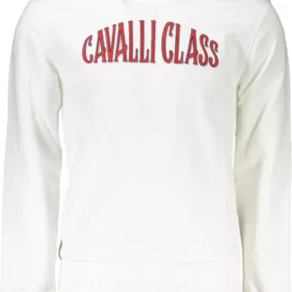 Cavalli Class Blue Cotton Men Sweater