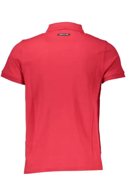 Cavalli Class Red Cotton Men Polo Shirt