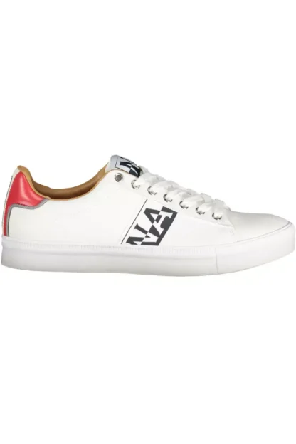 Napapijri White Polyester Mens Sneaker