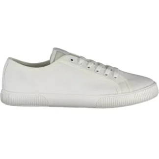 Calvin Klein White Cotton Men Sneaker