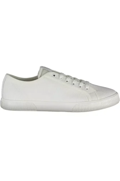 Calvin Klein White Cotton Men Sneaker