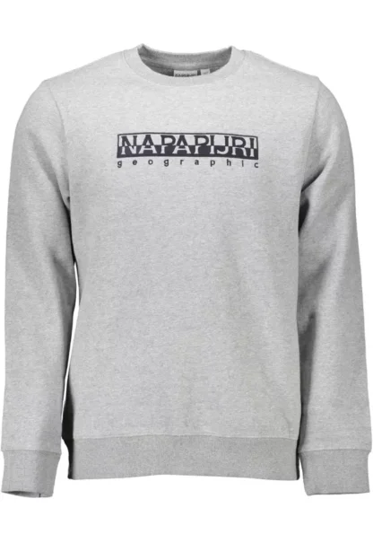 Napapijri Gray Cotton Men Sweater