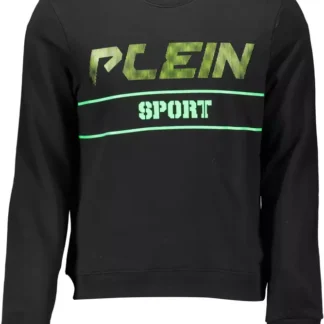 Plein Sport Black Cotton Men Sweater