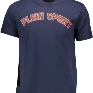 Plein Sport Blue Cotton Men T-Shirt