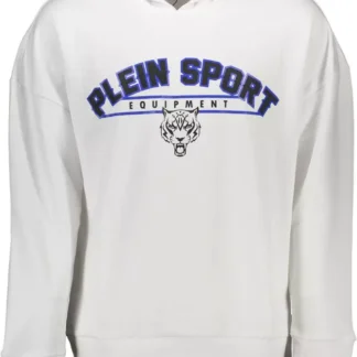 Plein Sport White Cotton Men Sweater