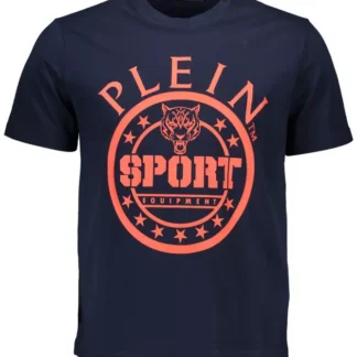 Plein Sport Blue Cotton Men T-Shirt