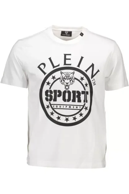 Plein Sport White Cotton Men T-Shirt