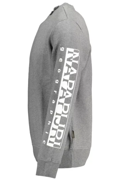 Napapijri Gray Cotton Men Sweater