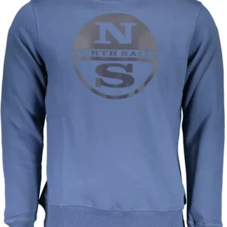 North Sails Blue Cotton Men Sweater