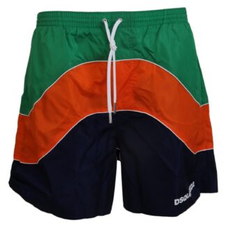 Dsquared² Multicolor Print Swim Shorts Boxer Style