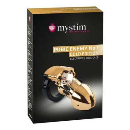 Κλουβί Πέους Pubic Enemy No 1 Gold Edition Mystim 5142330000 Χρυσό