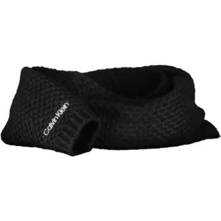 Calvin Klein Black Cotton Women Scarf