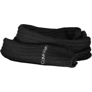 Calvin Klein Black Cotton Men Scarf