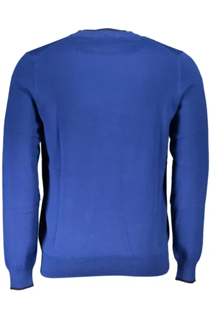 North Sails Blue Cotton Men Sweater