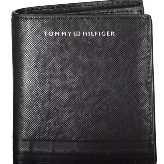 Tommy Hilfiger Black Leather Men Wallet