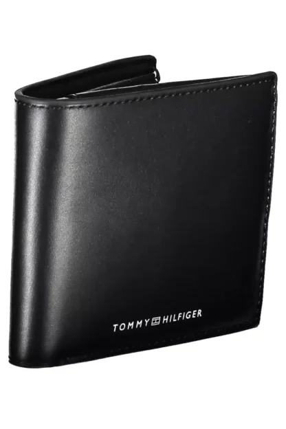 Tommy Hilfiger Black Leather Men Wallet