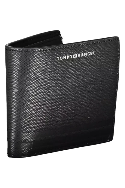 Tommy Hilfiger Black Leather Men Wallet