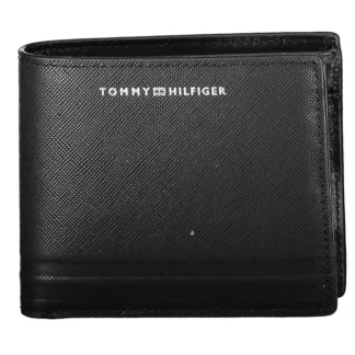 Tommy Hilfiger Blue Leather Men Wallet