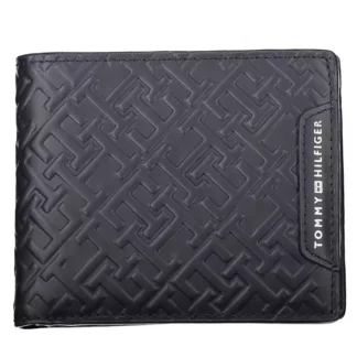 Tommy Hilfiger Black Leather Men Wallet