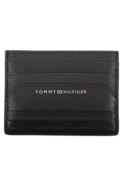 Tommy Hilfiger Black Leather Men Wallet