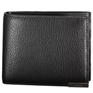 La Martina Black Leather Men Wallet