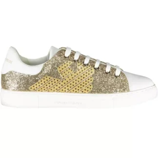 Emporio Armani Silver Polyester Women Sneaker