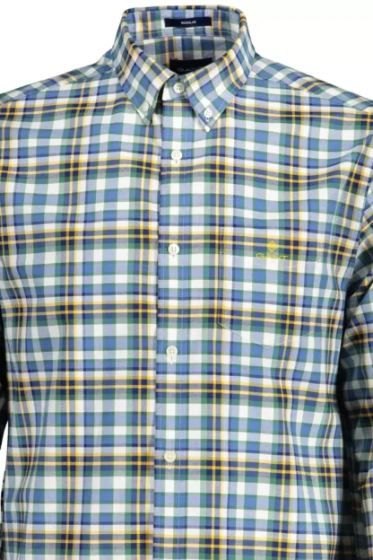 Gant Blue Cotton Mens Shirt