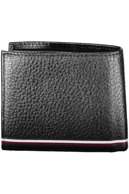 Tommy Hilfiger Black Leather Men Wallet