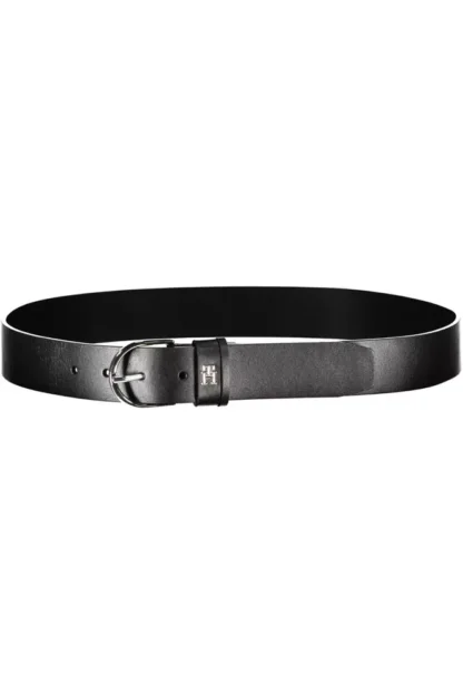 Tommy Hilfiger Black Leather Women Belt