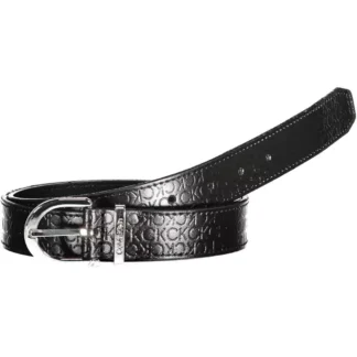 Calvin Klein Black Leather Women Belt