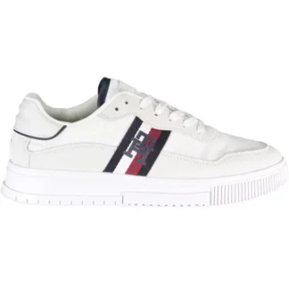 Tommy Hilfiger White Polyester Men Sneaker