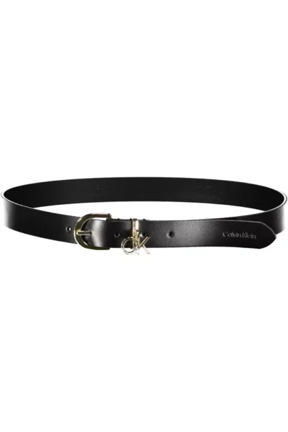 Calvin Klein Black Leather Women Belt