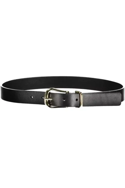 Tommy Hilfiger Black Leather Women Belt