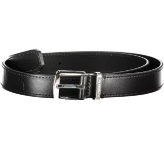 Tommy Hilfiger Black Leather Women Belt