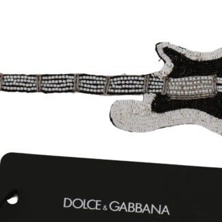 Dolce & Gabbana Exquisite Crystal-Embellished Gold Brooch