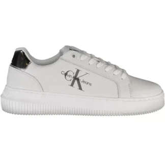 Calvin Klein White Leather Women Sneaker