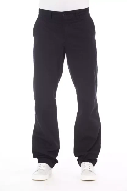 Alpha Studio Blue Cotton Men Pant