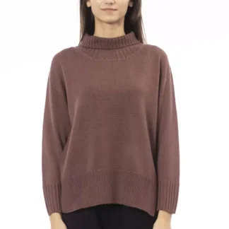 Alpha Studio Beige Alpaca Women Sweater