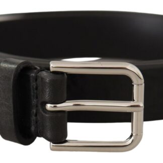 Dolce & Gabbana Elegant Black Velvet Designer Belt