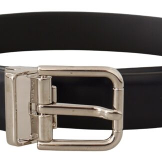 Dolce & Gabbana Elegant Black Leather Classic Belt