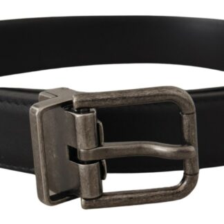 Dolce & Gabbana Elegant Black Leather Classic Belt