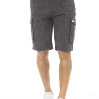 Baldinini Trend Brown Cotton Men Cargo Short