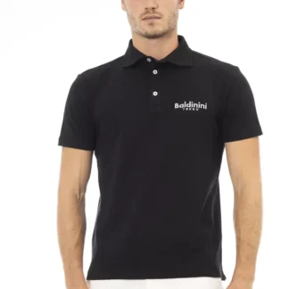 Baldinini Trend Gray Cotton Men Polo