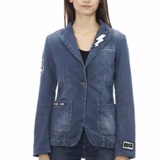 Master Coat Chic Dark Blue Denim Jacket